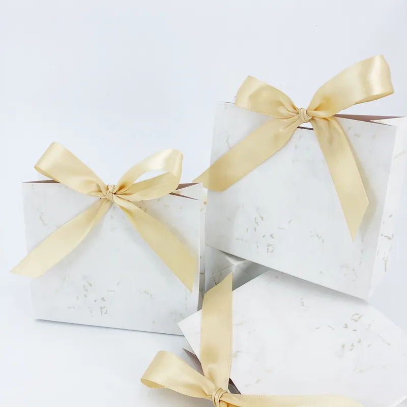 Mermer tarzı hediye kutusu düğün bebek duşu doğum günü Noel sevgililer günü partisi için şekerleme özel özelleştirme 220427