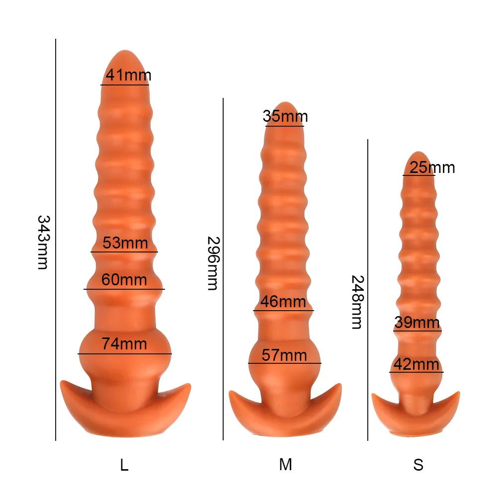 Brinquedo sexy dilatador de ânus para homem e mulher plugue anal supermacio estimulação da próstata tamanho grande bumbum expansão de silicone líquido