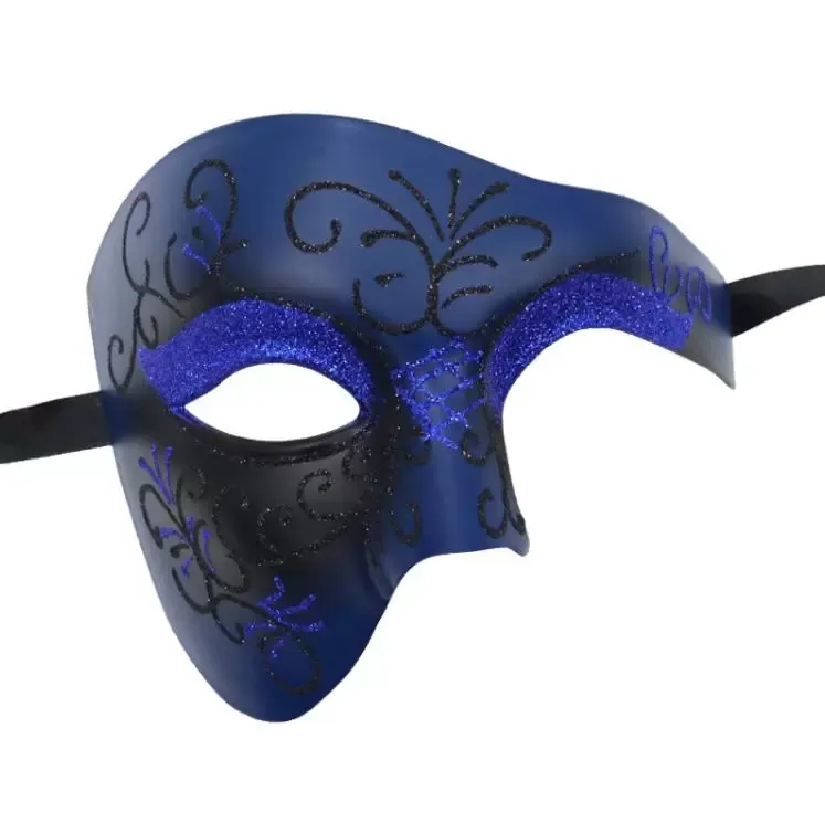 Мужская маска -маска винтаж призрак оперы с одногласовой половиной костюми