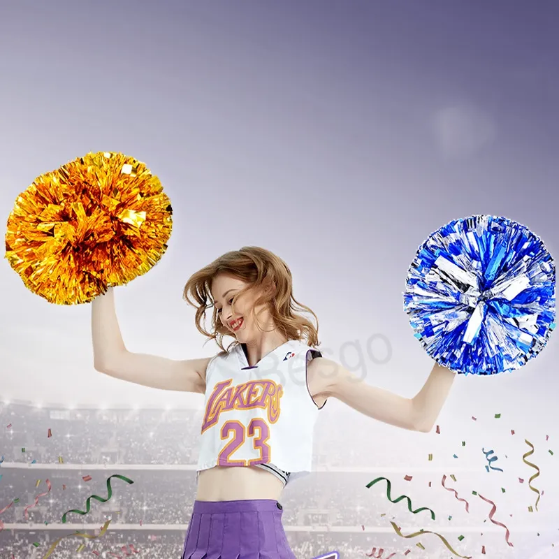Sport Sports Cheerleader Pom Poms PE Dance Holdhell Flower Ball Concert Cheing Flower Balls Decorazione festa di Natale BH6725 TYJ