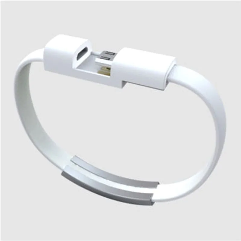 Pulseira USB Cabos de carregamento Micro V8 Tipo C Fast Chave Cable cabo para Samsung Huawei Xiaomi Wire USB-C