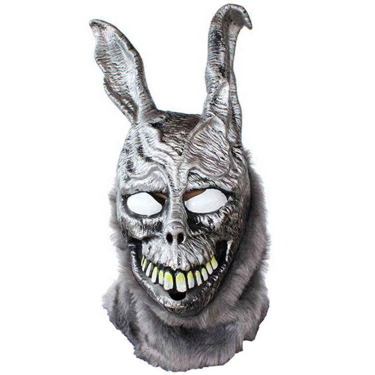 Film Donnie Darko Frank Evil Rabbit Mask Halloween Party Cosplay Props Latex Full Face Mask L2207114624999303a