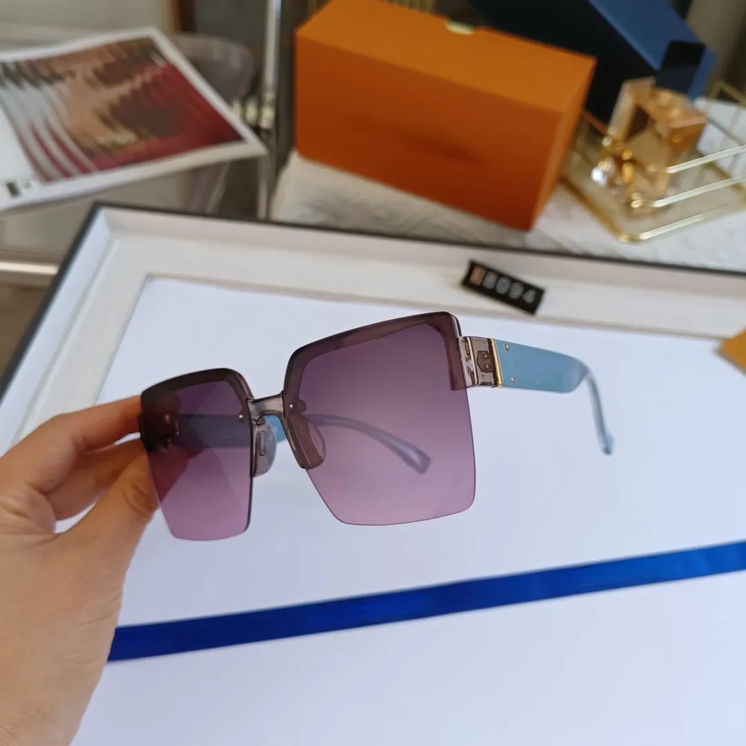 Luxury Millionaire Sunglasses Mens Womens Disc Full Frame Designer Mirror Retro Sports glasses With Case 8094