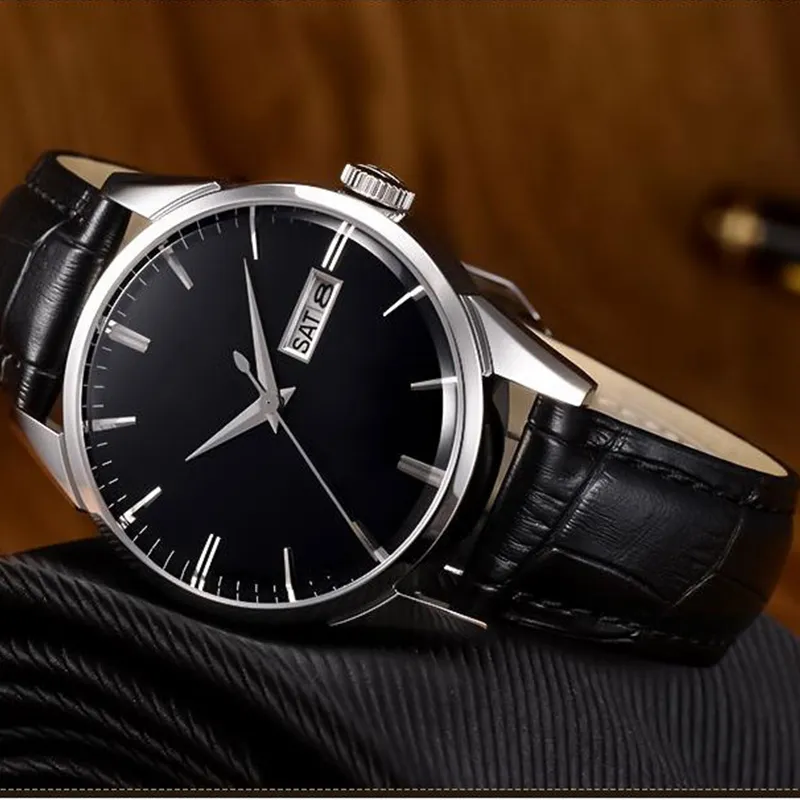 2021 orologi da uomo top brand di lusso orologio al quarzo moda uomo quadrante blu orologi in acciaio argento strumenti orologiai relogio masculino206B