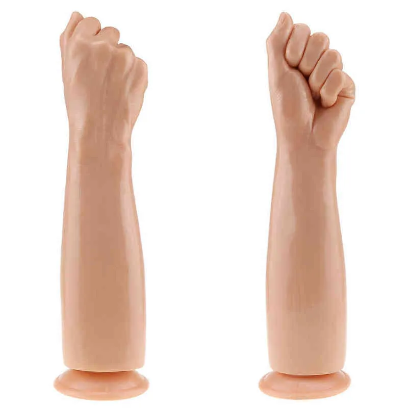 NXY Dildos Sucker Fist ARM Simulering Penis Imitation Human Anal Expansion Massage Stick Plug 0316