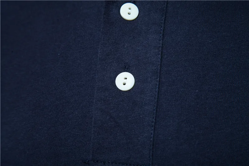 AIOPESON Casual 100% cotone Polo da uomo Button Up Tinta unita Semplice T Shirt uomo Estate Business Mens T Shirt 220704
