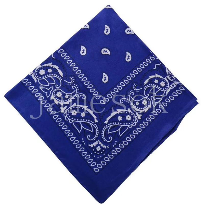 Handkerchief polyester Novelty Double Sided Print Paisley Bandanas  Bandana Handkerchiefs Paisley Print Head Wrap Scarf DE687
