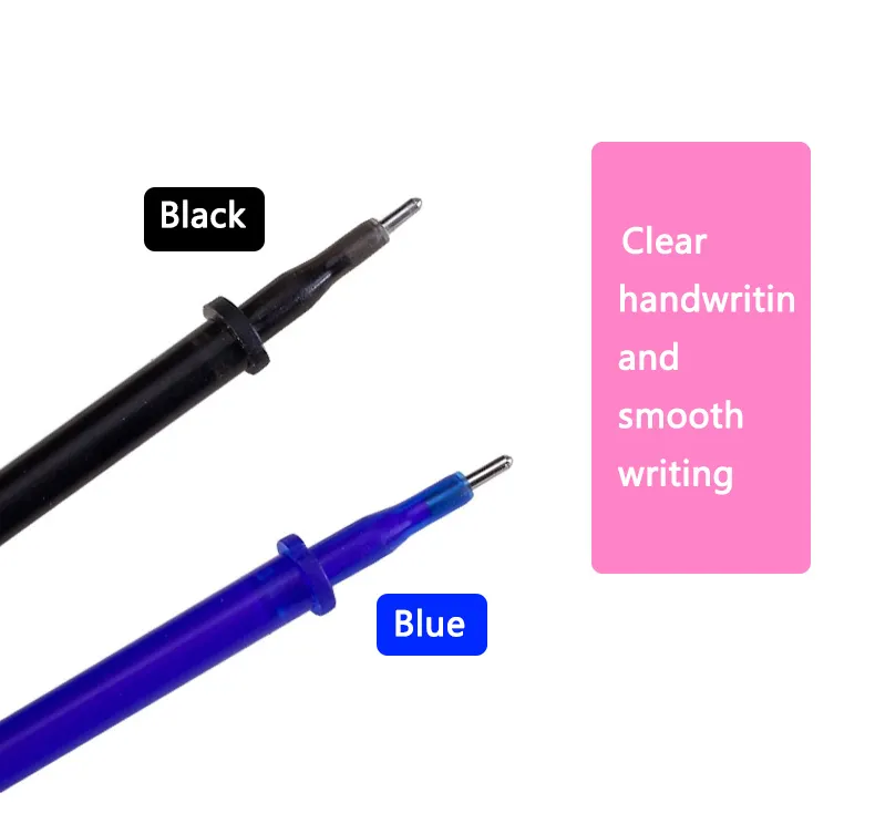 Set Kawaii Erasable Pennor Gel Pen Söta gelpennor Skolskrivningspapper för anteckningsbok Scholl levererar penna söta pennor 220714