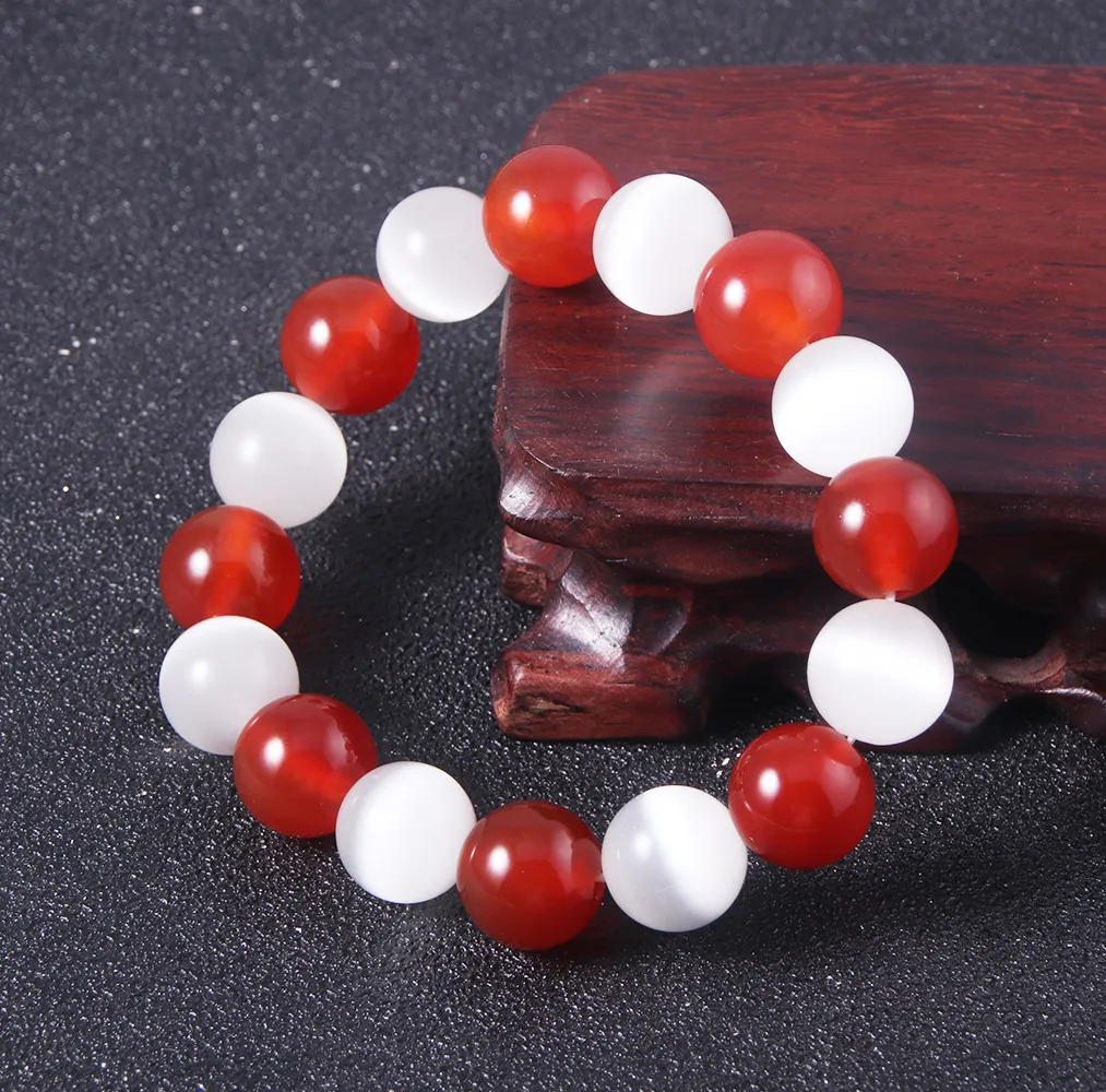 Fruit mand mand kralen armband witte rode kristal armbanden armbanden voor vrouwen mannen cosplay rekwisieten sieraden