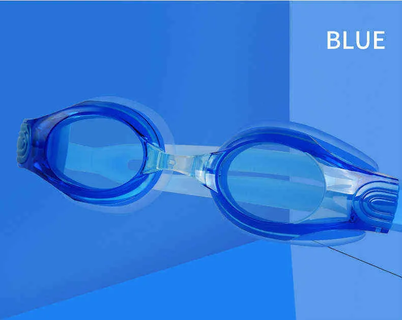 새로운 조정 가능한 남성 여성 고글 수영 안경 안티 안개 UV 방수 실리콘 미러 수영 안경 G220422