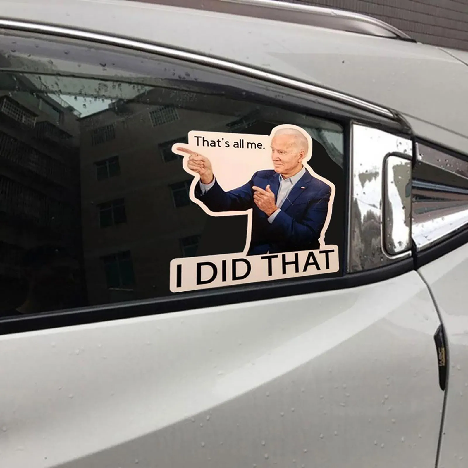 Joe Biden Funny Sticker - I Did That Car Sticker Decal Waterproof Joe Biden Stickers DIY Reflective Decals Poster