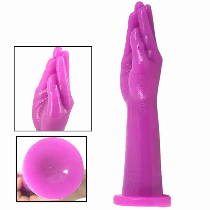 Nxy Godes Dongs Main Simulation Plug Anal Gros Sex Toys pour Femme Hommes Réaliste Faux Dick Penisvagina Massage Adulte 18 220420