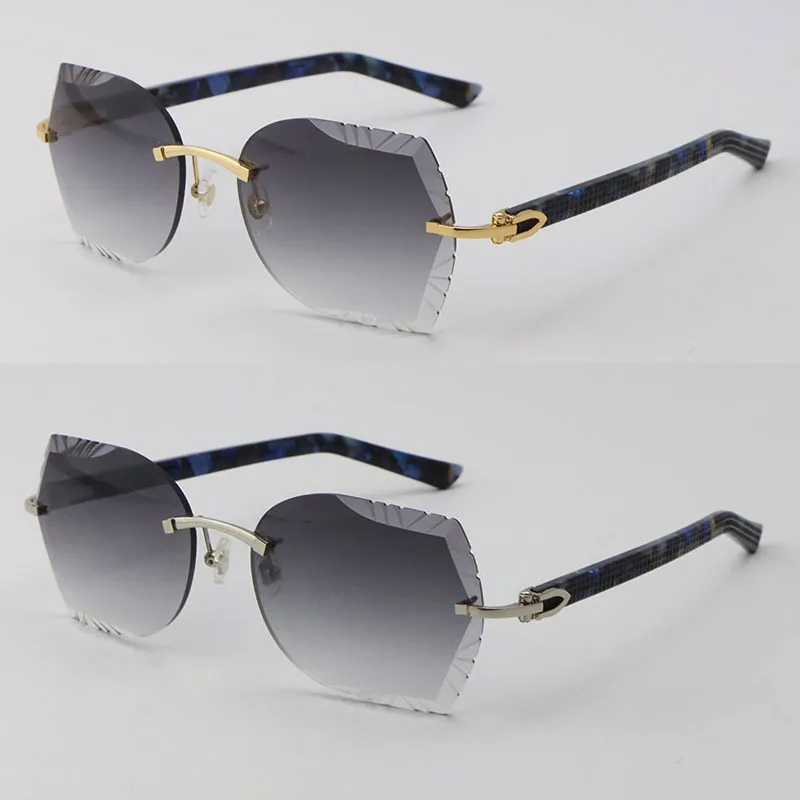 Модные линзы с ромбовидной огранкой 3524012 Солнцезащитные очки с мраморной планкой Высококачественные солнцезащитные очки для мужчин Goggle Металлические солнцезащитные очки унисекс C Decor178y