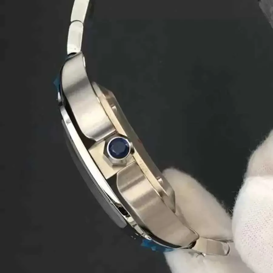 nieuwe De Vierkante Horloges 40mm Rvs Mechanische Horloges Case en Armband Mode Heren Horloges Lichtgevende pols watch221N