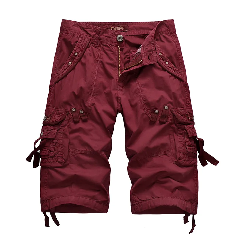 2022 Nieuwe Lente Mannen Katoen Cargo Shorts Kleding Zomer Casual Rijbroek Bermuda Mode Strand Dropshipping Denim Cargo Korte Mannen 0613