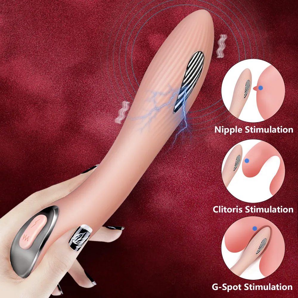 女性のための電気ショックパルスバイブレータークリトール刺激装置膣ボールアナルプラグビッグディルドメスマスターベーターセクシーなおもちゃエロティック