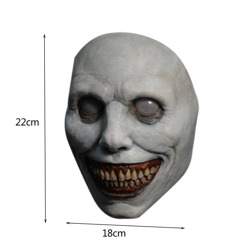 Party Masks Creepy Halloween Mask Smiling Demons Horror Face the Evil Cosp 220823