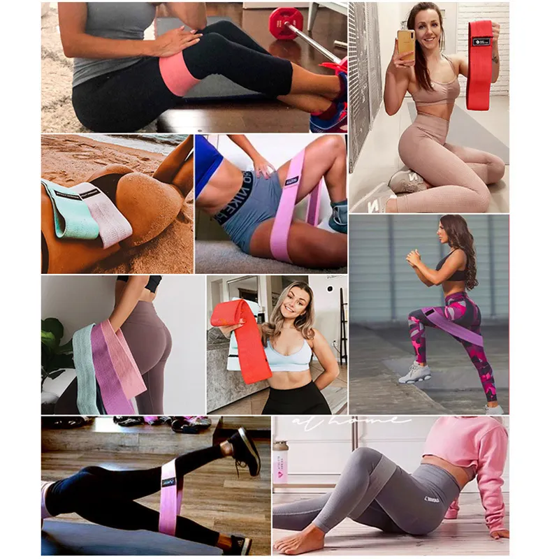 Coyoco Yoga Hip Circle Fitness Resistance Bands Fabric Fabrand Expander Flastic Fand for Gym Home تمرينات تمرين 220618