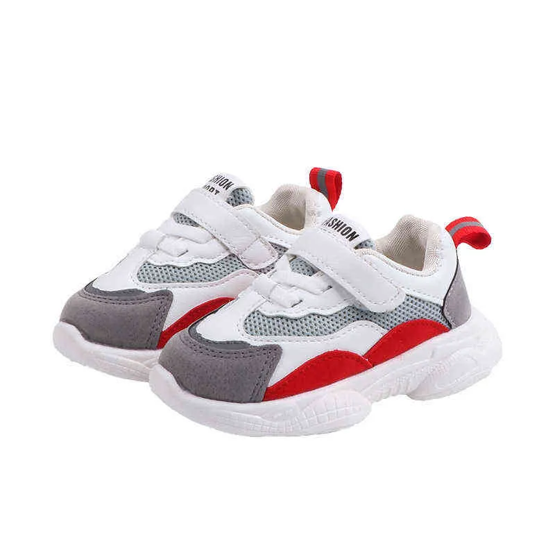 2020 Nya Mesh Sport Casual Shoes for Kids Toddler Fashion Shoes Child Baby Little Girls Boys Sneakers Storlek 1 2 3 4 5 6 år gammal G220517