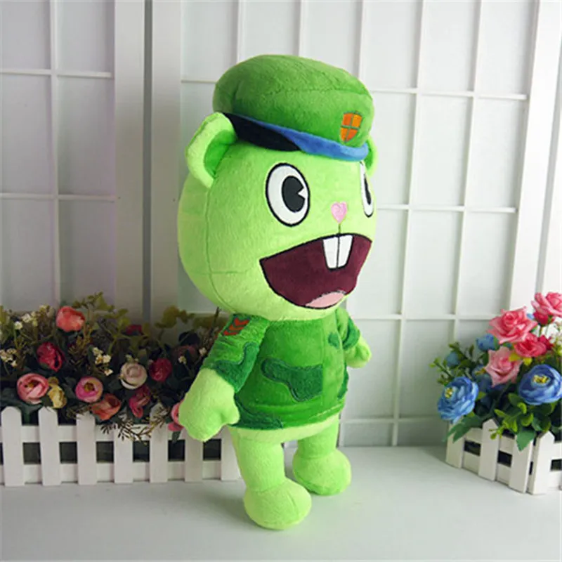 Süße Happy Tree Friends Plüschpuppe Kawaii Cartoon Anime Plüschtiere Flakey Flippy Weiches Kissen Raumdekor Puppe Geschenk für Jungen Mädchen 220517