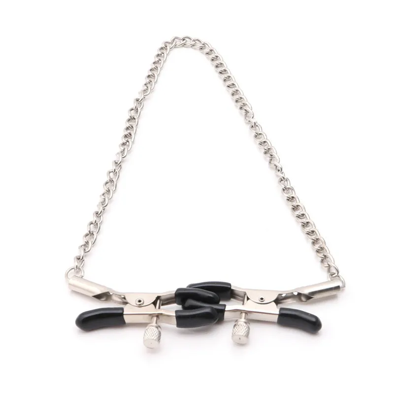 Erotic Stainless Steel Metal Nipple Clamps For women Milk Clips Adult Games Toys sexy 30cm Chains Clamp