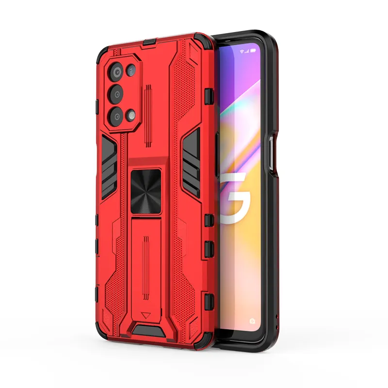 Magnetic Kickstand TPU Bumper Armor Shockproof Cases For OnePlus Nord N200 5G Lens Protection Hard PC Back Cover Coque Fundas