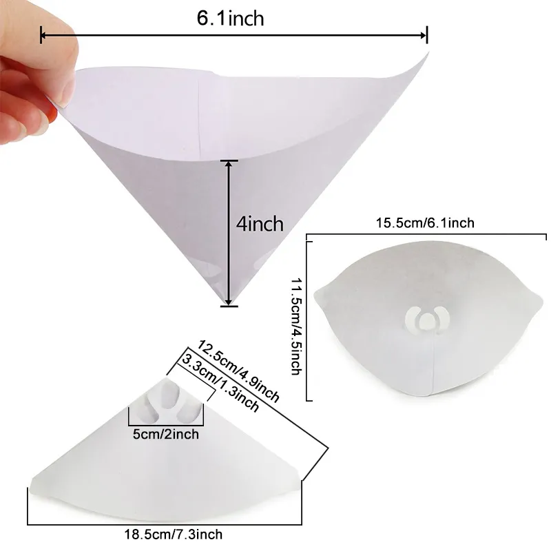 Paint Filter Paper Funnel Disposable 149 Microns Fine Mesh Suitable For Automotive Filtration 220509