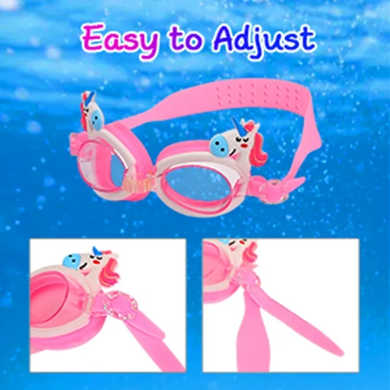 إكسسوارات Girl Anti Fog Swim S Silicone Ear Clop مع حقيبة تخزين للأطفال سن 312 غطاء السباحة 220621