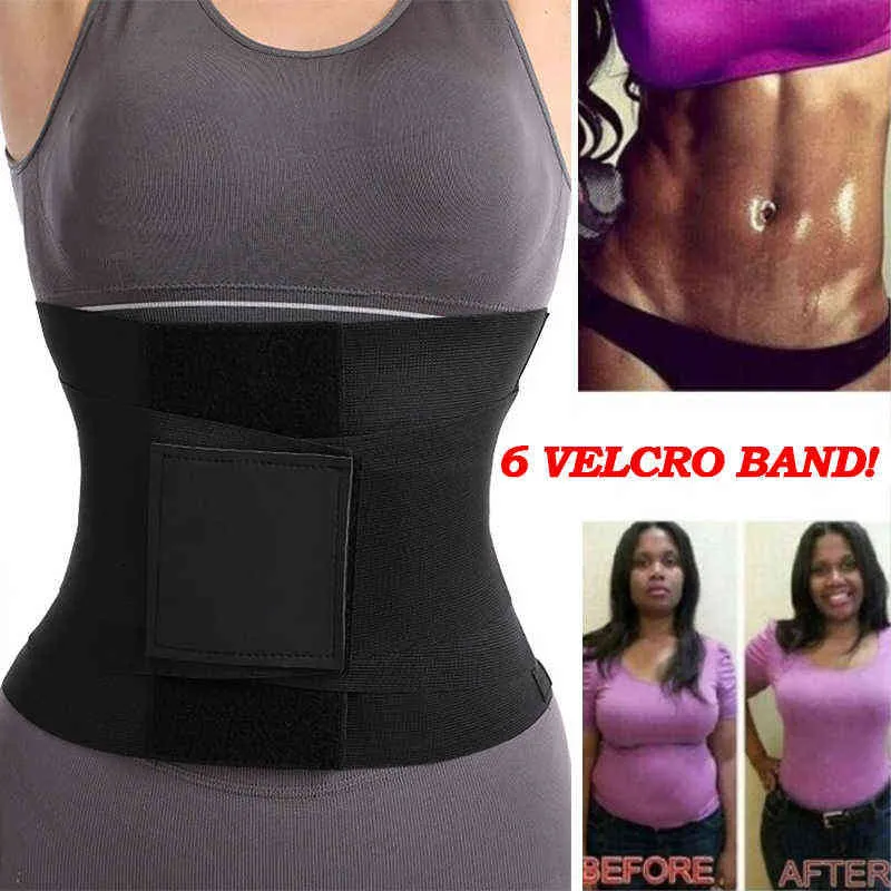 Ceinture minceur Fajas Mujer Moldeadora sueur Sauna taille formateur corps Shapwear ceinture ventre contrôle sablier Figure entraînement bande L220802