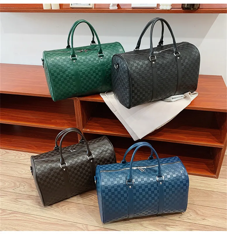 Vrouwen Grote Bagage Reistas Luxe Unisex Vrije tijd Fitness Weekend Koffer Zacht Leer Duffle Weekender s 220509237Y