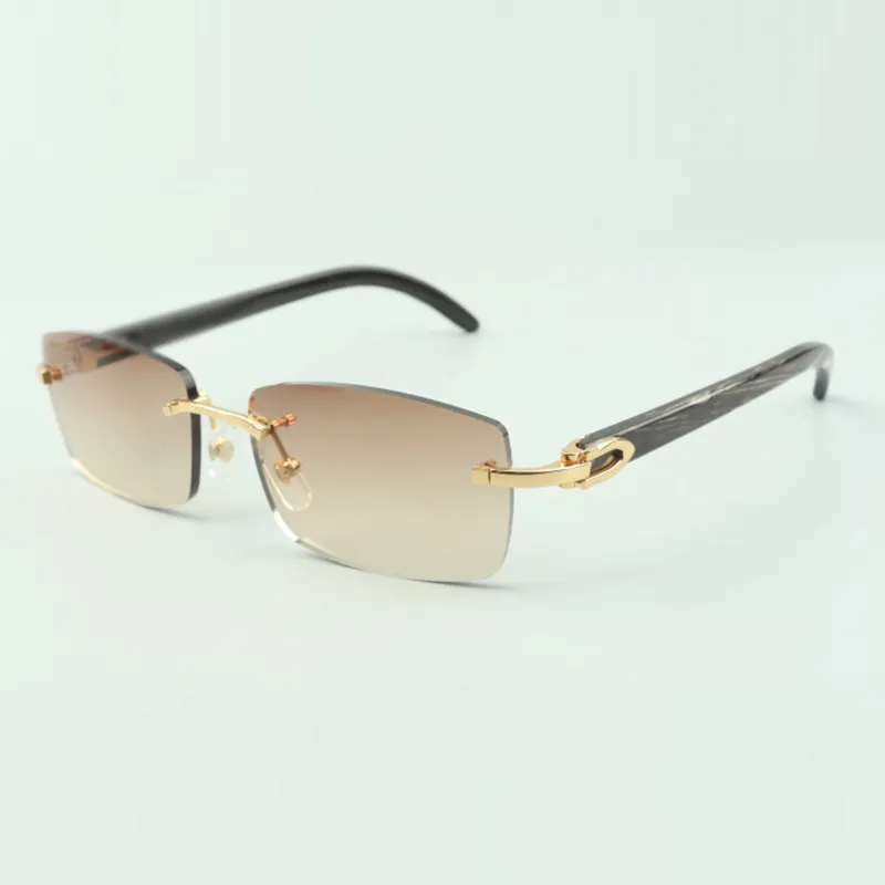 Plain Buffs sunglasses 3524012 with black textured buffalo horn legs and 56mm lenses285z