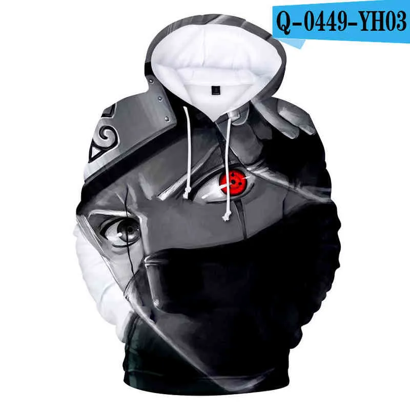 Anime sweatshirt Akatsuki Hoodie Kindereren Volwassen Maat 3D -print Uzumaki Akatsuki Sakura Sweatshirt Cosplay Koums Anime Kleding L220730