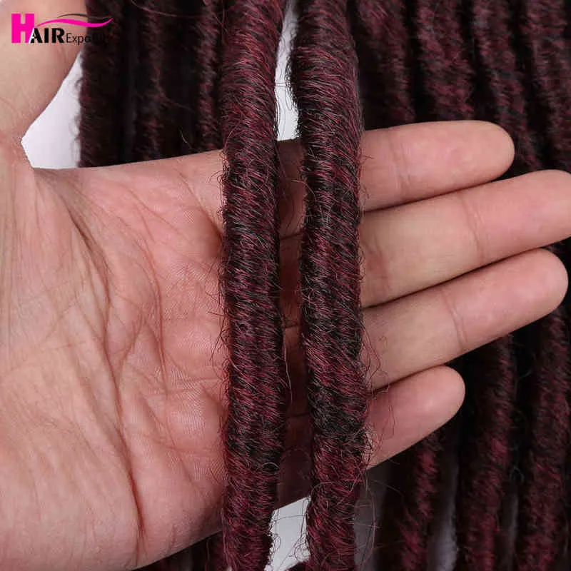 12Inch 2X Goddess Faux Locs Crochet Hair Ombre Curly Synthetic Braiding Extensions For African Women Expo City 2206109210541