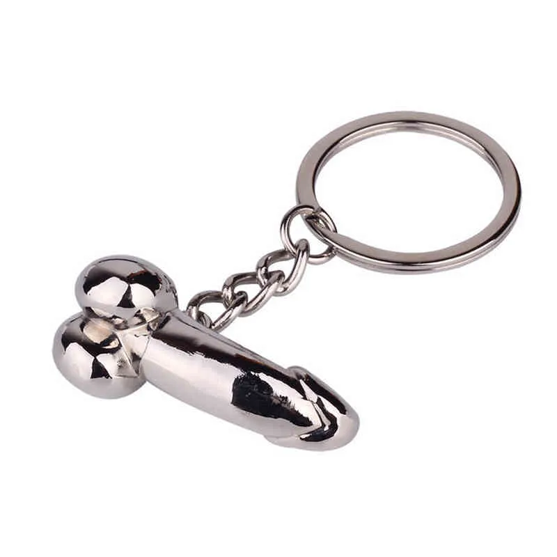 1 pièce jouer blague porte-clés pour les amoureux métal Spoof porte-clés porte-clés individuel femme cadeaux voiture porte-clés porte-anneau AA220318