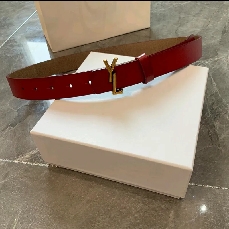 Designer Belt Luxurys Mens Womens Cowskin Belts Women Fashion Waistband Cintura Ceinture Golden Buckle Belt 2.8cm 2203254D