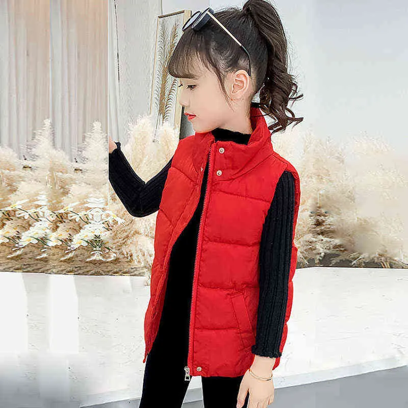 Hiver fille vêtements veste gilet mode garçon décontracté veste chaude nouveau produit promotion moyen enfant plus âgé vêtements pour enfants de haute qualité J220718