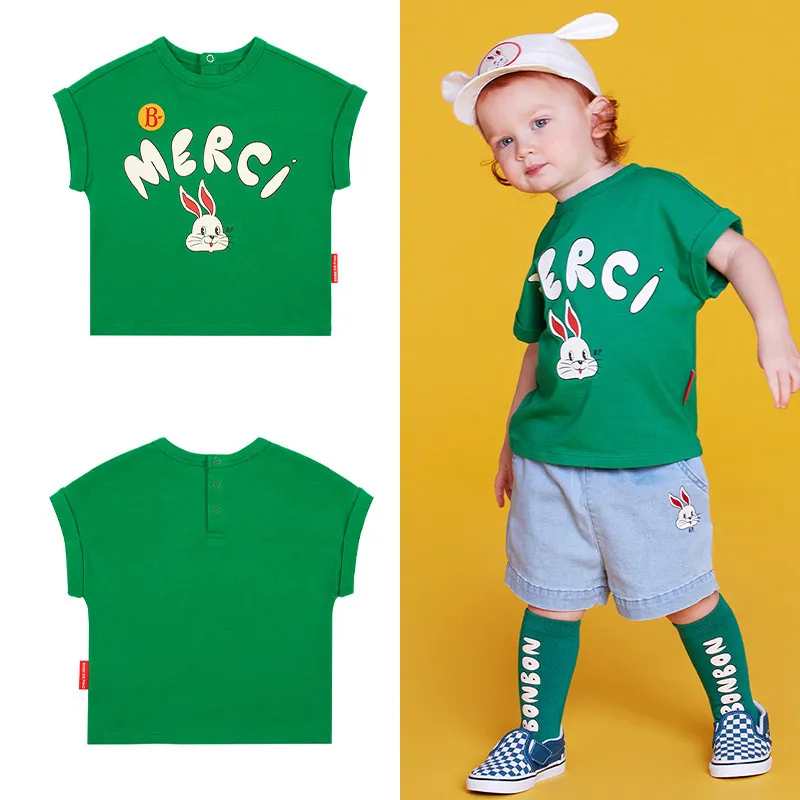 Korean Brand Kids Clothes Summer Boys T-Shirts Pants Cartoon Toddler Sweatshirt Girls Boutique Outfits Infant Baby Tees 220507