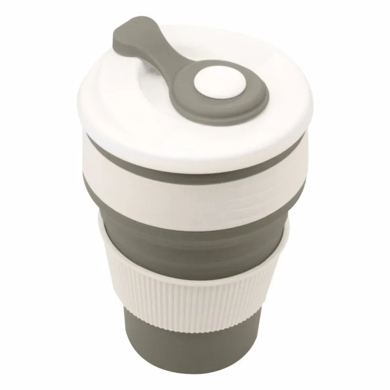 Kahve Kupaları Yolculuk Katlanabilir Silikon Kupa Katlanır Su Kupaları BPA Ücretsiz Gıda Sınıfı İçme Eşyası Çay 220624