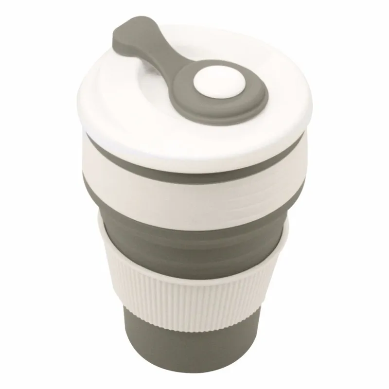 Tasses à café Voyage Tasse en silicone pliable Tasses à eau pliantes SANS BPA Qualité alimentaire Potable Tasse Thé 220617