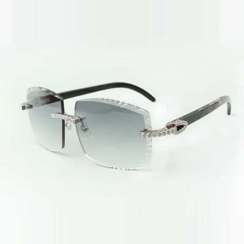 designer Diamondini infiniti occhiali da sole 3524022 OCCOLA DI BUFFALO TEXTRUED TEXTRUED TEXTRUED TIME 58-18-140MM256R