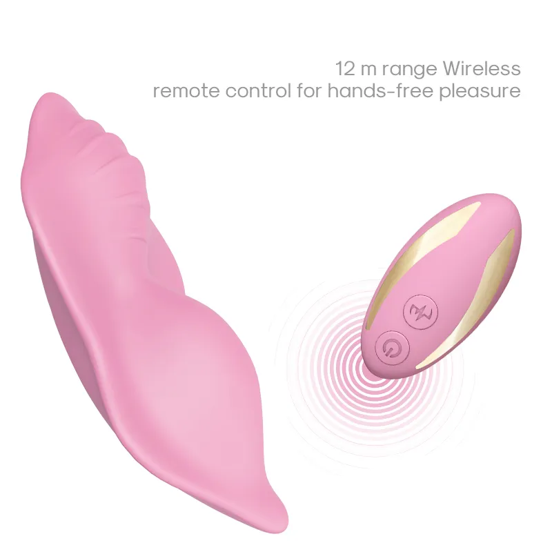 Fjärrkontroll bärbara vibratorvibratorer för kvinnor G-spot klitoris osynliga fjärils trosor vibrerande ägg sexiga leksaker 18 butik