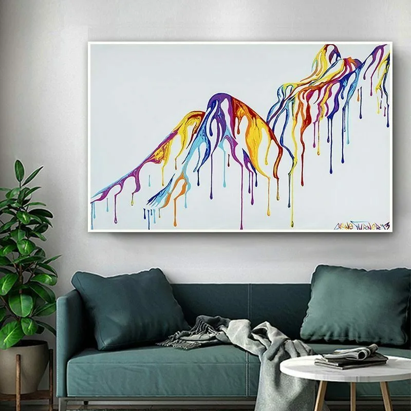 Vendita diretta Enorme arte della parete Colore astratto Ragazza sexy Stampe Pittura su tela Senza cornice Immagini Decor soggiorno