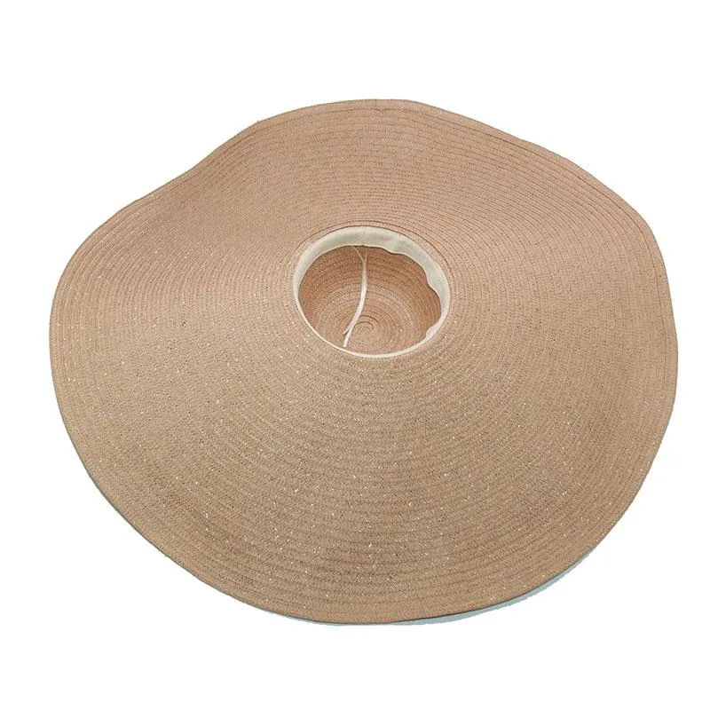 Chapeaux à large bord 80cm de diamètre grande plage pour femmes 30cm chapeau de soleil surdimensionné tout dropshippong Eger22223q