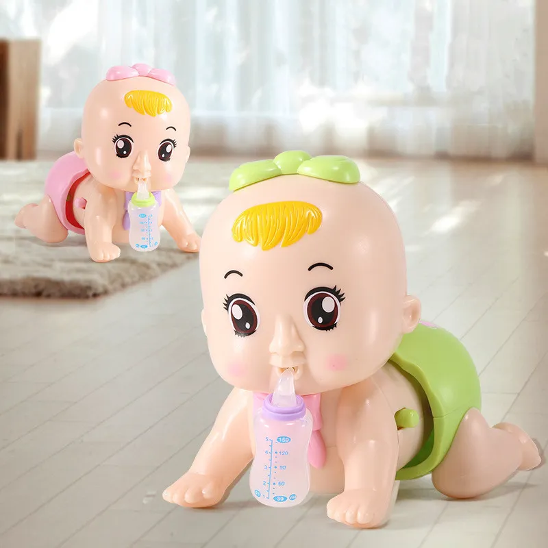 Mini Baby Crawn Toys Cute Toddle Puzzle Electric Music Girls Boys Gids Learn Early Education 0 12 Months 220715