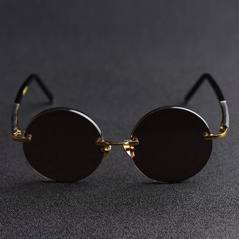 Солнцезащитные очки Evoving круглые мужские стеклянные солнцезащитные очки для мужчин без коричневого винтажа негабаритная 58 мм 150 мм Big Largesunglasses280p