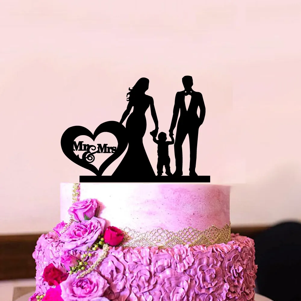 Family Style Cake Topper Wedding Party Family Party Anniversary Bridal Shower Decorations Kids Gift cake decor Rustic Wedding (12)