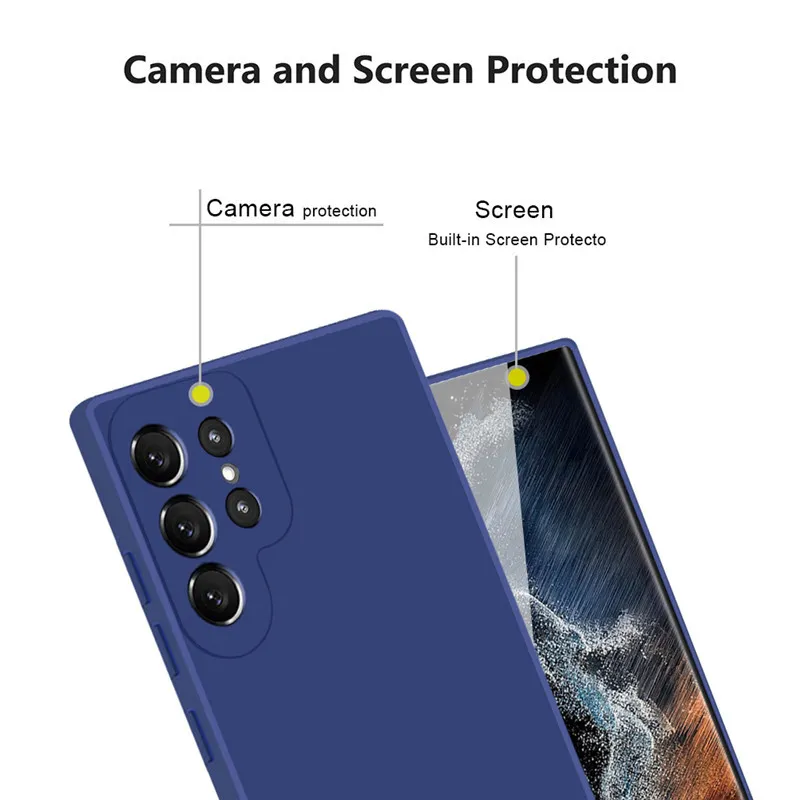 Ультра тонкие 360 Полная защита Чехлы для телефона для Samsun Galaxy S22 Ultra S21 Plus A51 A71 A32 A52 A72 A21S Передний экран + задняя крышка