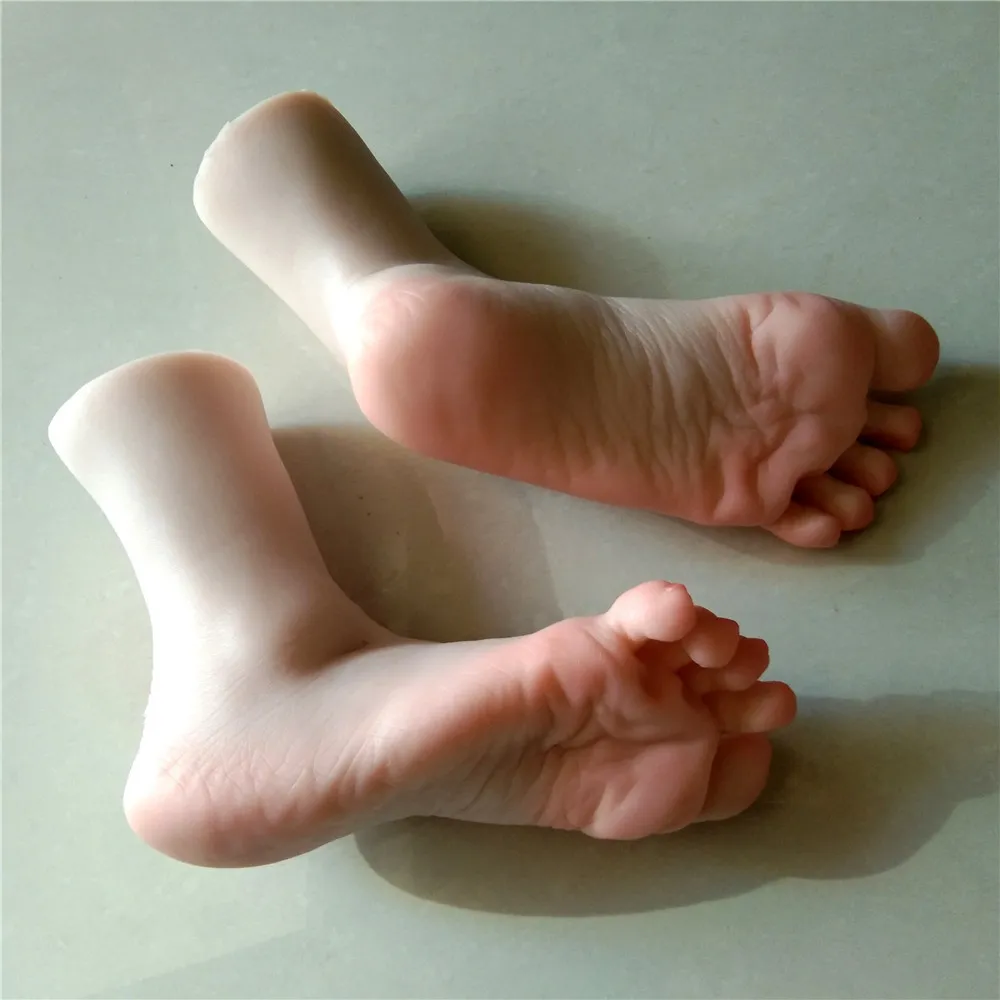 1 par mode fotmodell silikon skönhetsskytte rekvisita konst sexig mannequin på marknadsföring djup wwrkle vitring hud rosa naglar