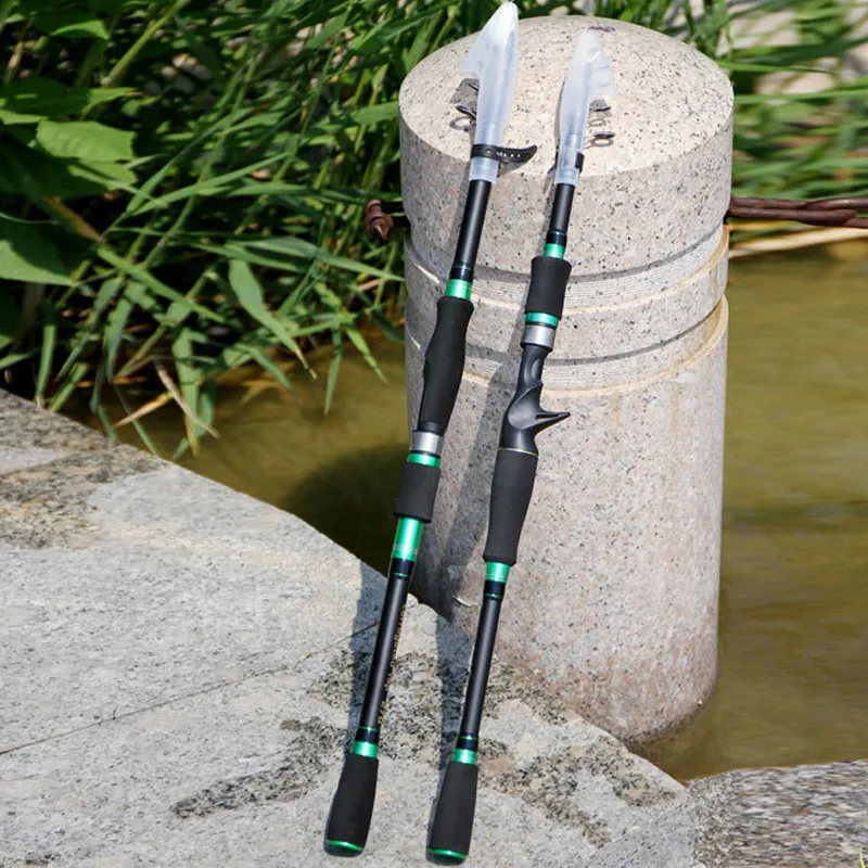 2022 New Portable Telescopic Fishing Rods Carbon Fiber Superhard Spinning Casting Fishing Rod Lure Fishing Tackle 1.8M 2.1M 2.4M 2.7M