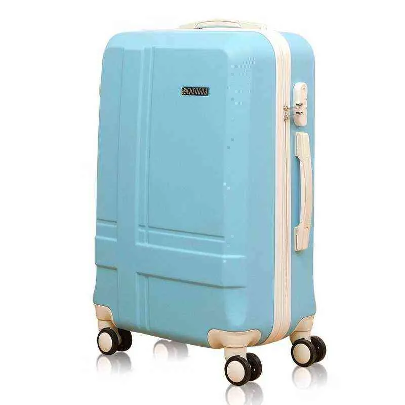 '' Pouces Valise Voyage Trolley Bagages Cabine Carry On Spinner Wheels Femmes Ensemble Sac Pour J220707